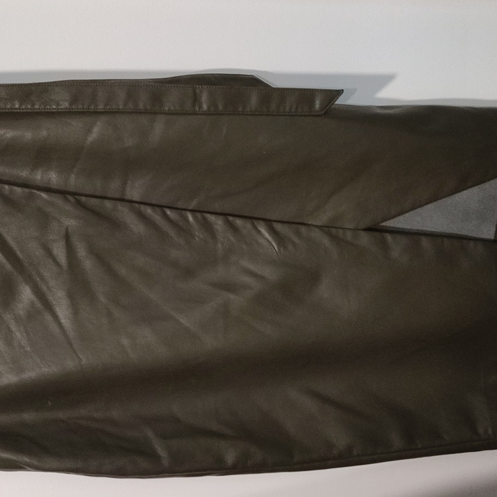 Aritzia Vegan leather skirt with slit